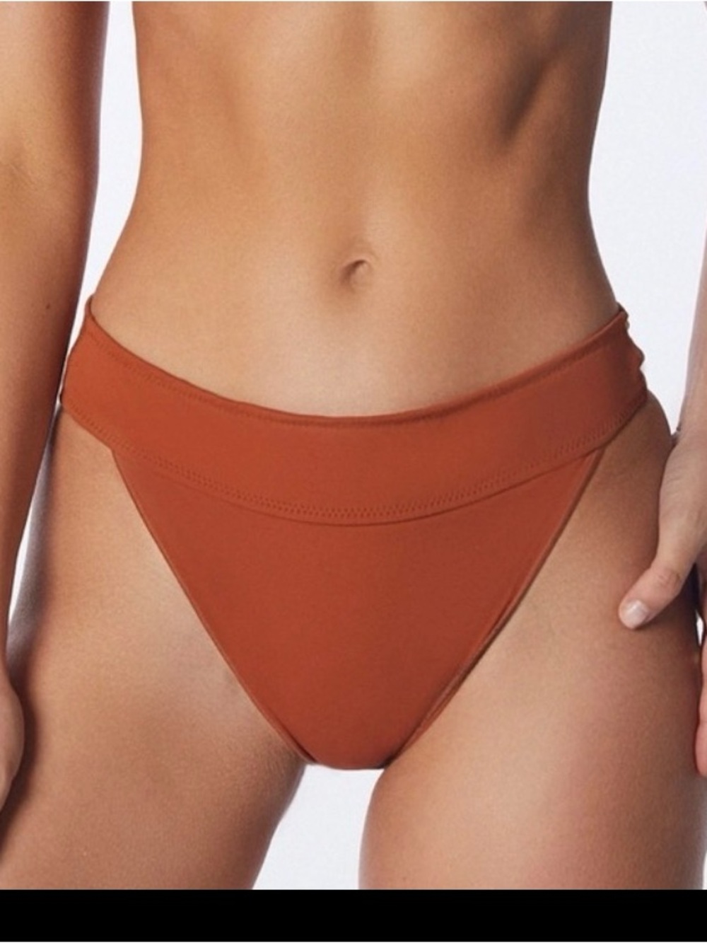 it's now cool  the contour bikini pant color rust